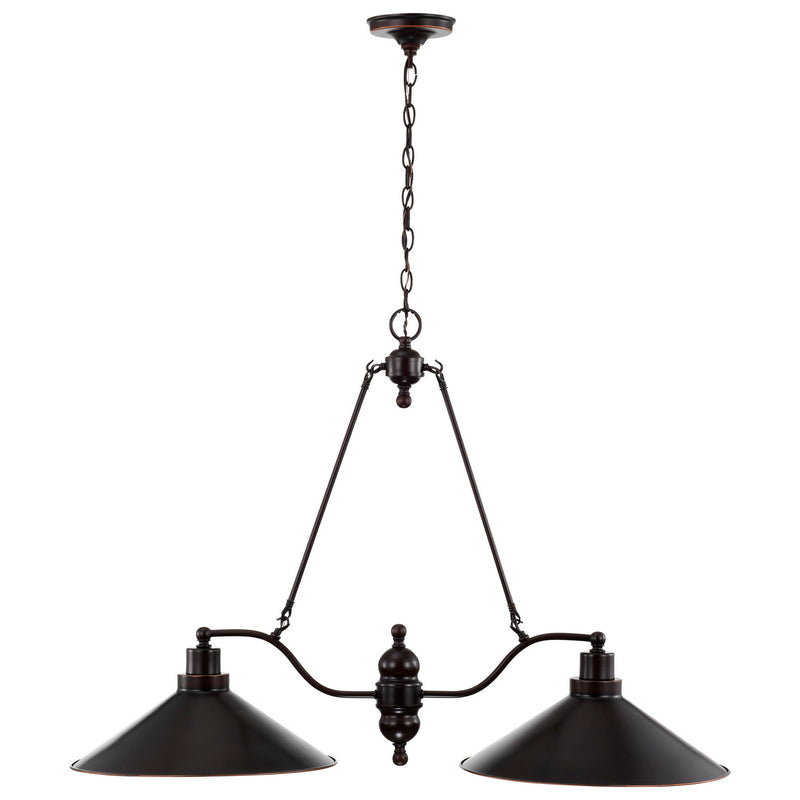 Nuvo Lighting 60-1703 Two Light Trestle, Mission Dust Bronze