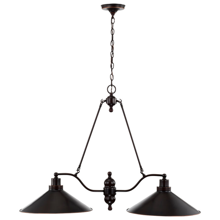 Nuvo Lighting 60-1703 Two Light Trestle, Mission Dust Bronze