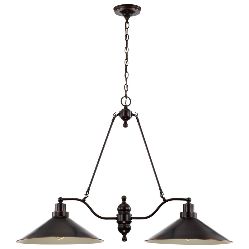 Nuvo Lighting 60-1703 Two Light Trestle, Mission Dust Bronze