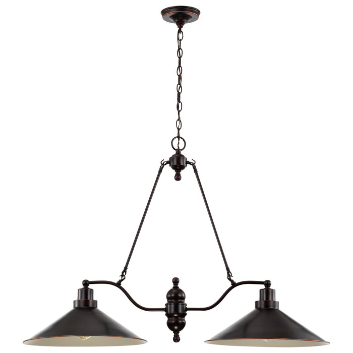 Nuvo Lighting 60-1703 Two Light Trestle, Mission Dust Bronze