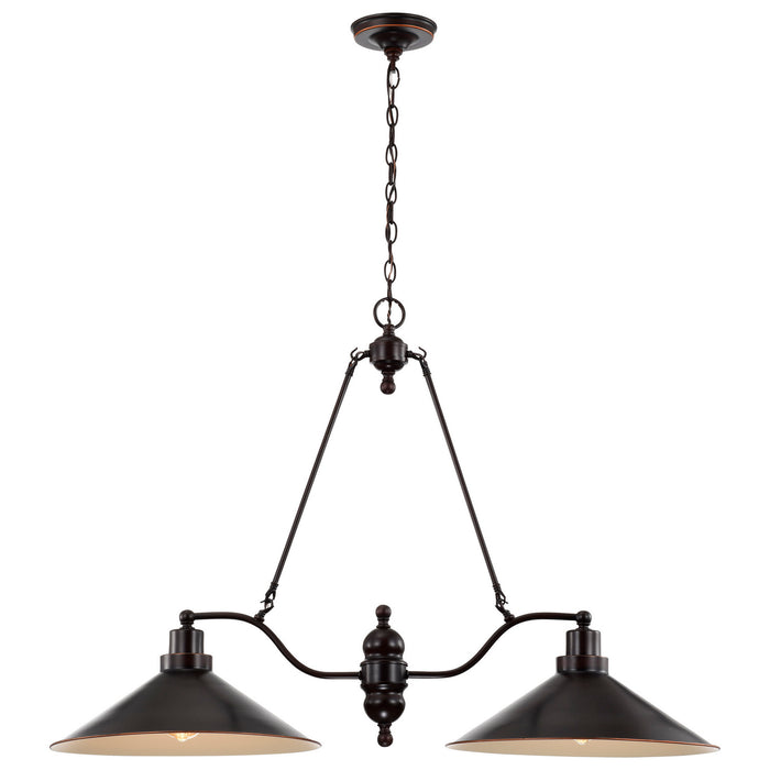 Nuvo Lighting 60-1703 Two Light Trestle, Mission Dust Bronze