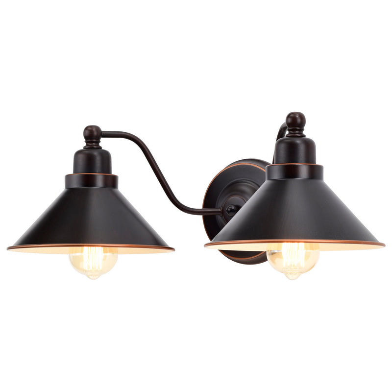 Nuvo Lighting 60-1711 Two Light Wall Sconce, Mission Dust Bronze