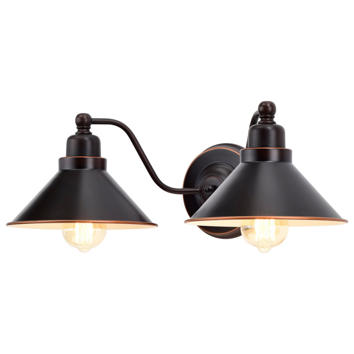 Nuvo Lighting 60-1711 Two Light Wall Sconce, Mission Dust Bronze
