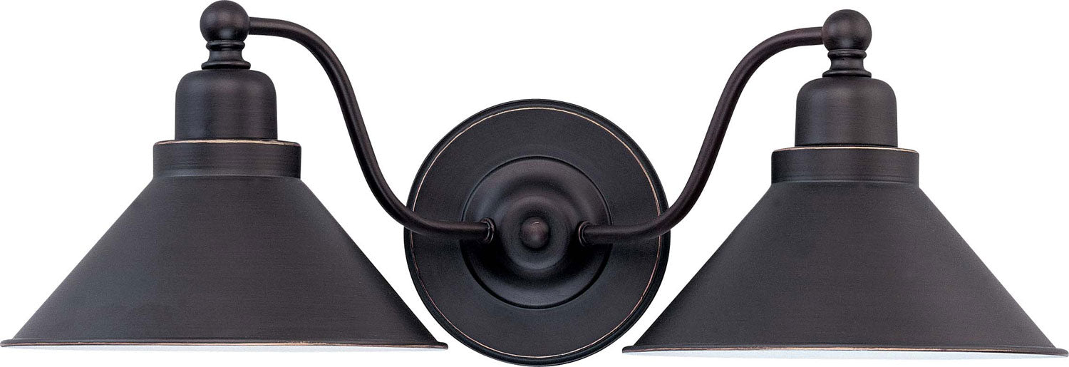 Nuvo Lighting 60-1711 Two Light Wall Sconce, Mission Dust Bronze