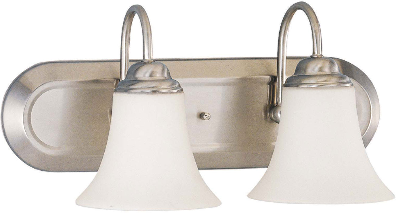 Nuvo Lighting 60-1833 Two Light Vanity, Brushed Nickel