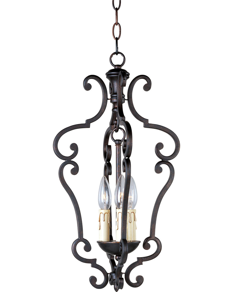 Maxim 20742CU Three Light Entry Foyer Pendant, Colonial Umber
