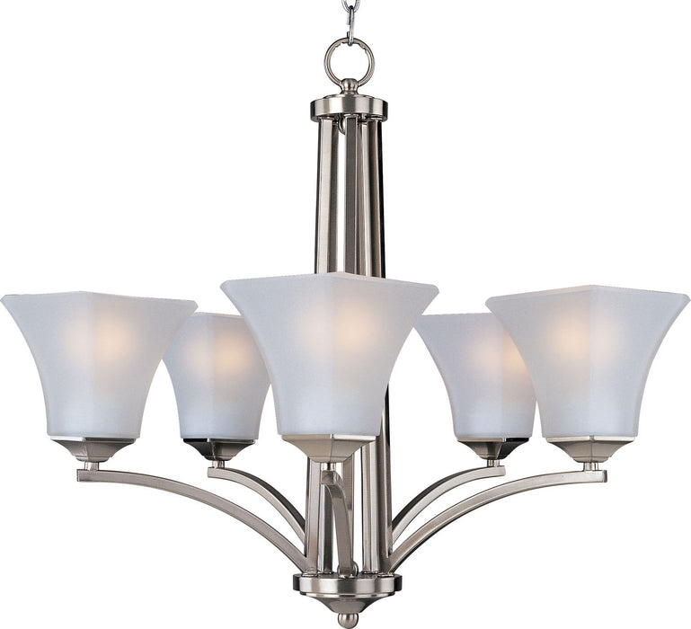 Maxim 20095FTSN Five Light Chandelier, Satin Nickel