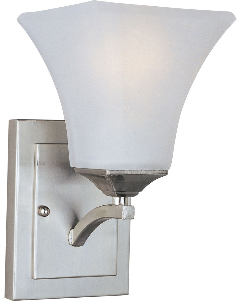 Maxim 20098FTSN One Light Wall Sconce, Satin Nickel