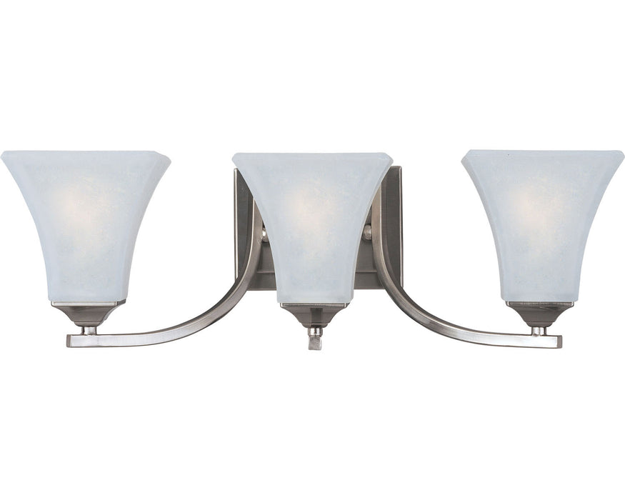 Maxim 20100FTSN Three Light Bath Vanity, Satin Nickel