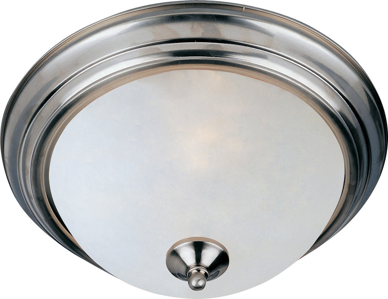 Maxim 5842FTSN Three Light Flush Mount, Satin Nickel