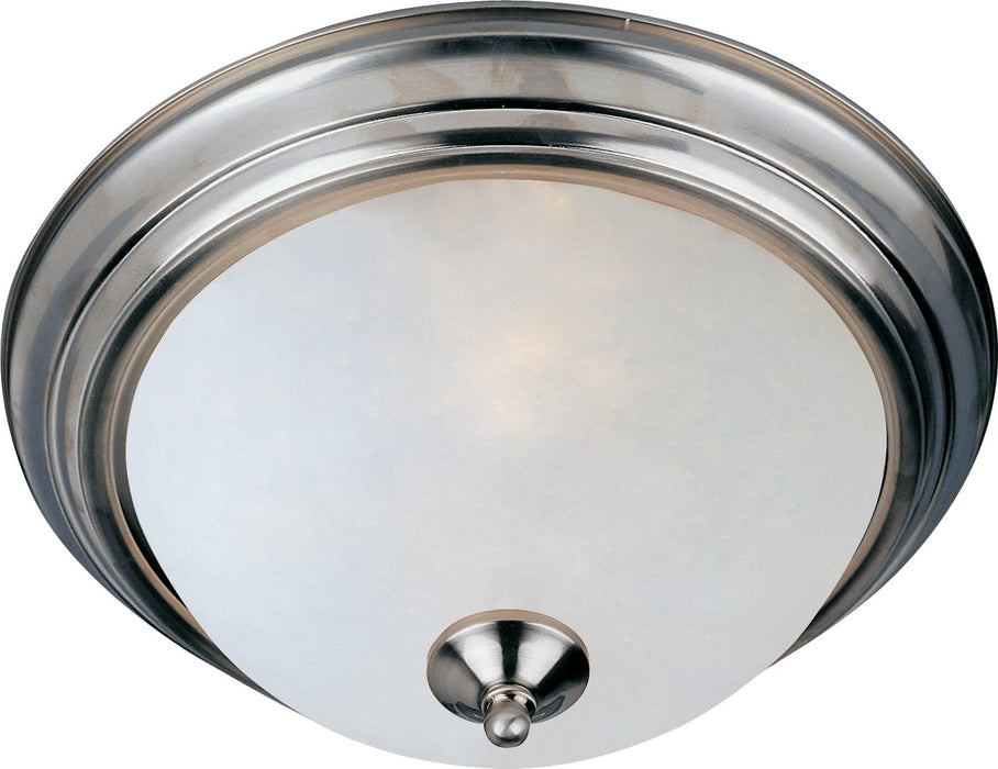 Maxim 5842FTSN Three Light Flush Mount, Satin Nickel
