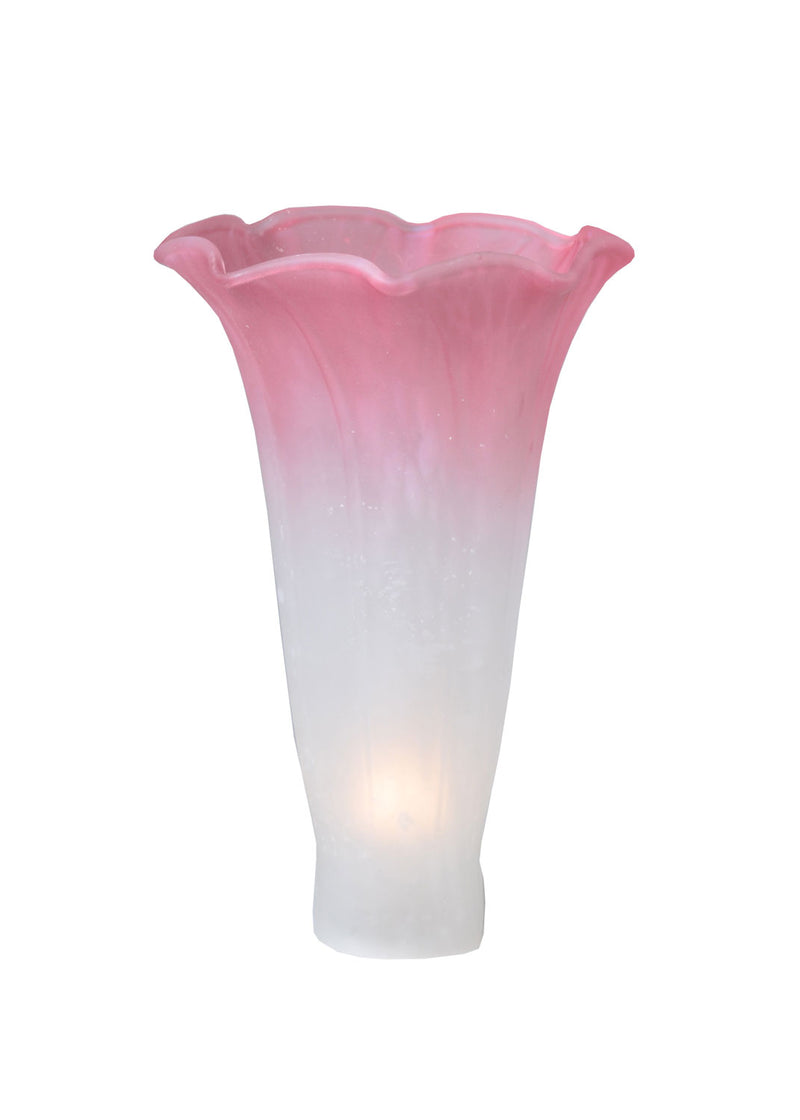 Meyda Tiffany 10187 Shade, Plum Pink and White