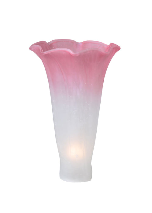 Meyda Tiffany 10187 Shade, Plum Pink and White