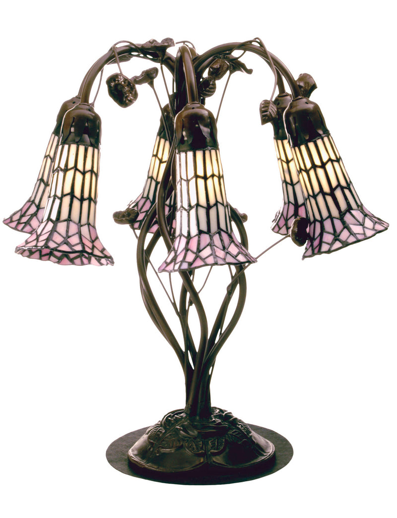 Meyda Tiffany 102416 Six Light Table Lamp, Antique