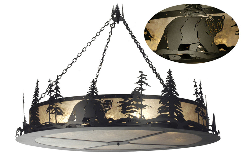 Meyda Tiffany 10959 12 Light Inverted Pendant, Black