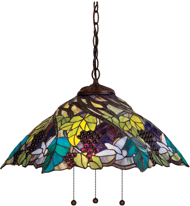 Meyda Tiffany 11059 Three Light Pendant, Antique