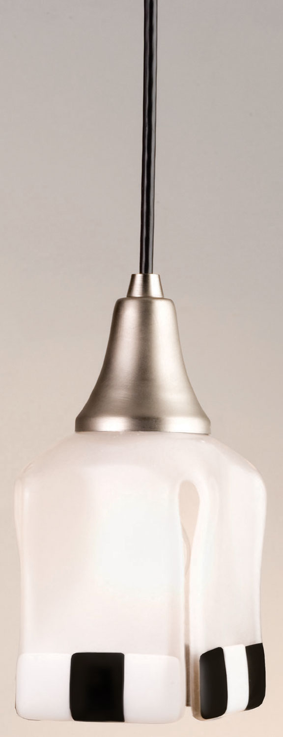Meyda Tiffany 12534 One Light Mini Pendant, Nickel