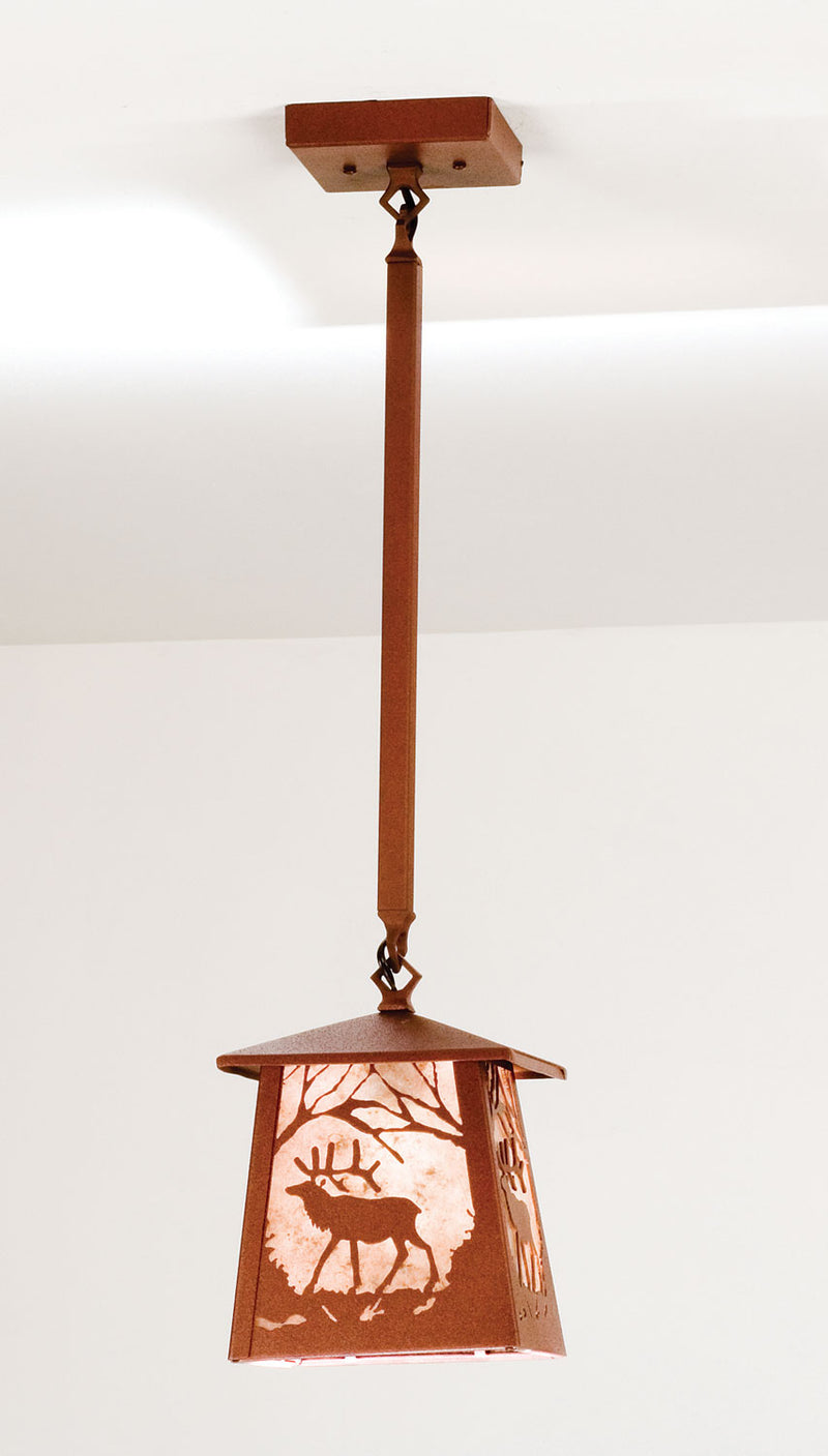 Meyda Tiffany 15316 One Light Mini Pendant, Rust