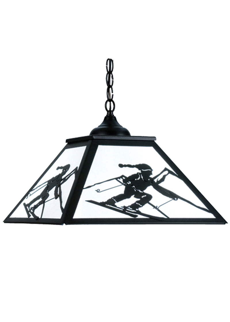Meyda Tiffany 15422 Two Light Pendant, Textured Black