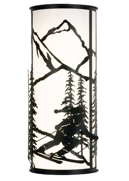 Meyda Tiffany 15427 Four Light Wall Sconce, Textured Black