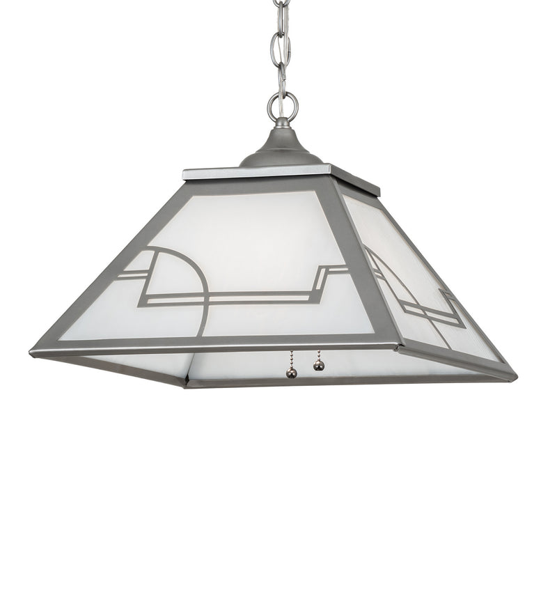 Meyda Tiffany 15522 Two Light Pendant, Nickel