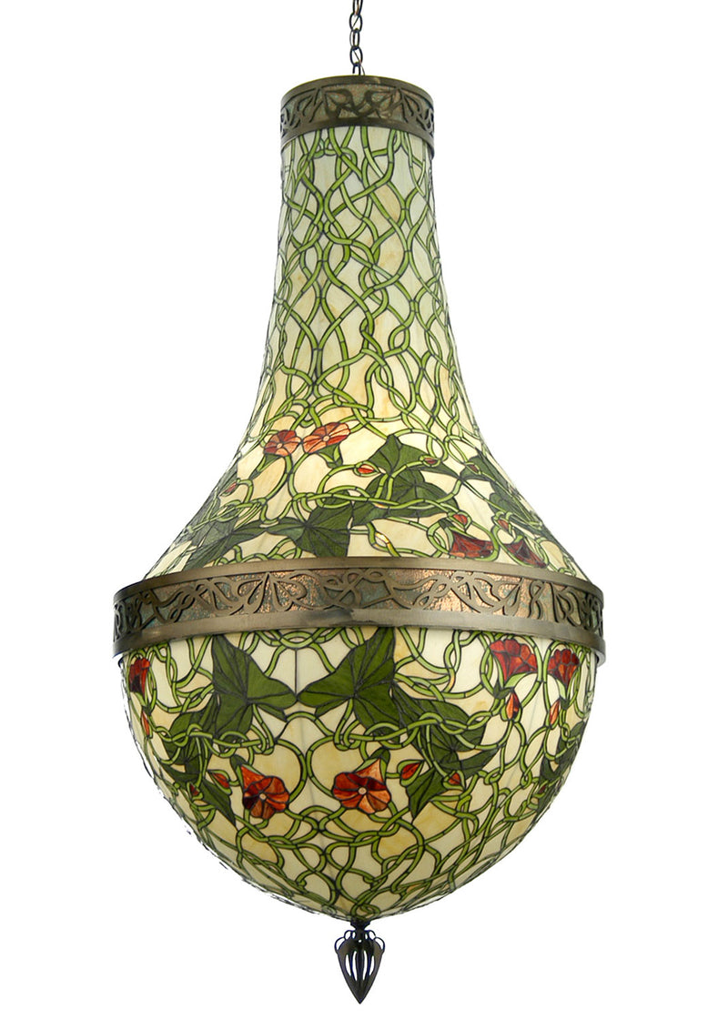 Meyda Tiffany 20998 Eight Light Pendant, Antique Copper,Verdigris