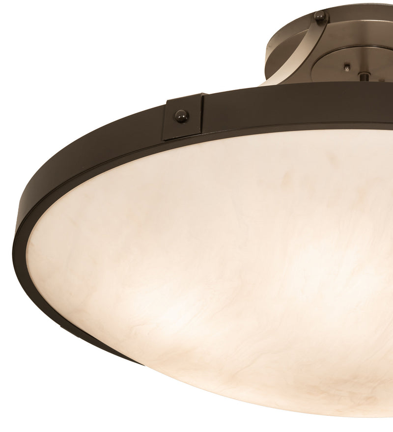 Meyda Tiffany 21015 Six Light Flushmount, Timeless Bronze