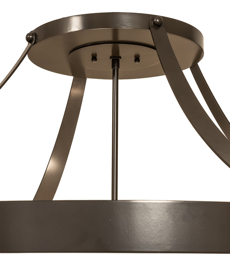 Meyda Tiffany 21015 Six Light Flushmount, Timeless Bronze
