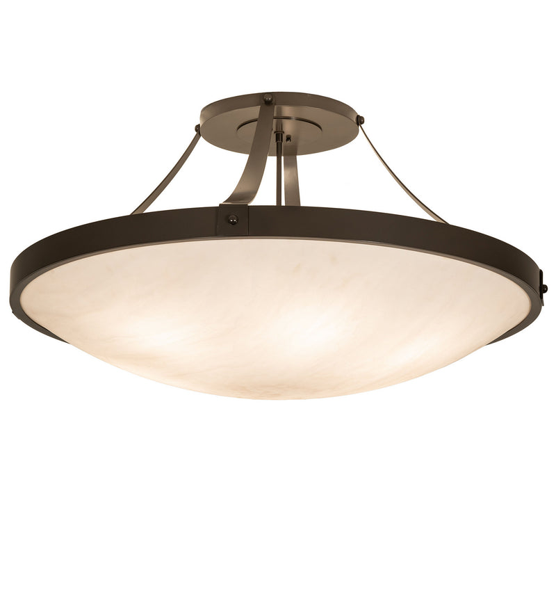 Meyda Tiffany 21015 Six Light Flushmount, Timeless Bronze