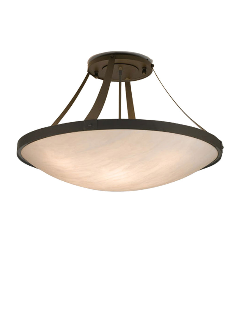 Meyda Tiffany 21016 Eight Light Semi-Flushmount, Oil Rubbed Bronze