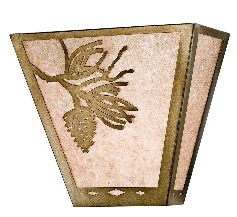 Meyda Tiffany 23905 Two Light Wall Sconce, Antique Copper