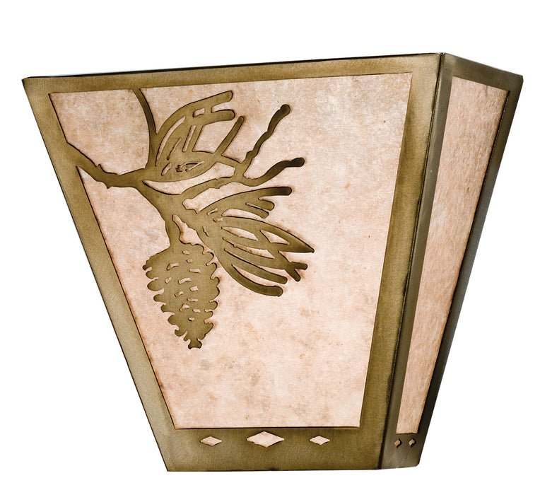Meyda Tiffany 23905 Two Light Wall Sconce, Antique Copper