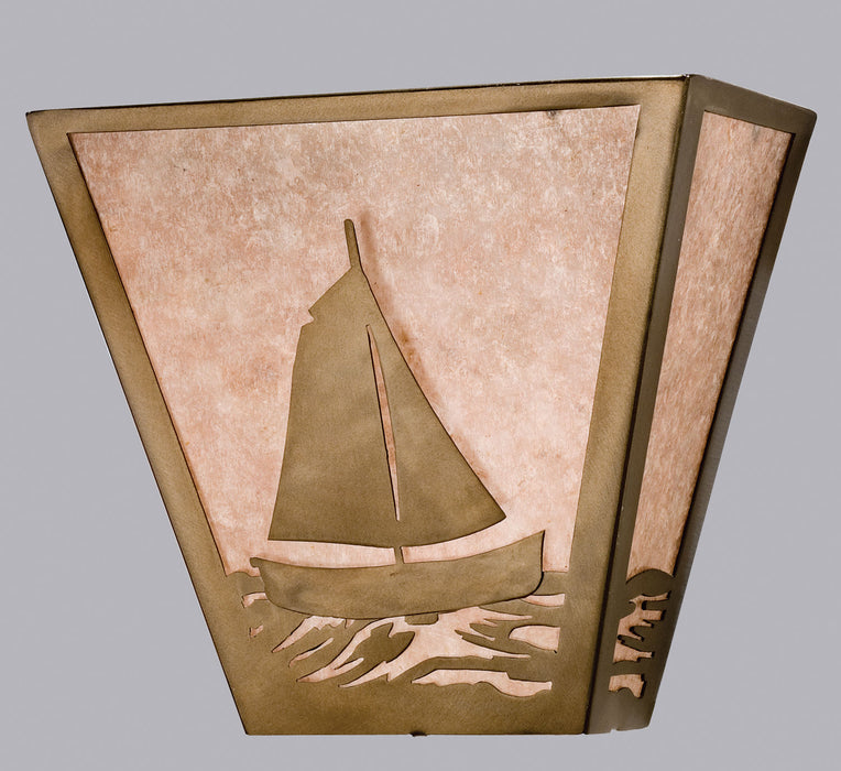 Meyda Tiffany 23908 Two Light Wall Sconce, Antique Copper