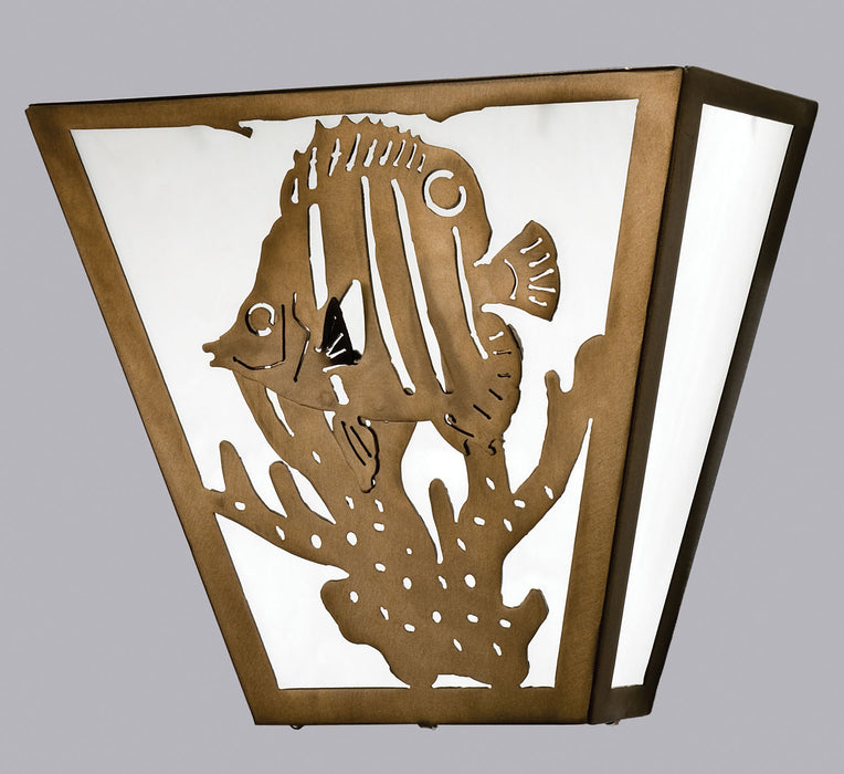 Meyda Tiffany 23909 Two Light Wall Sconce, Antique Copper