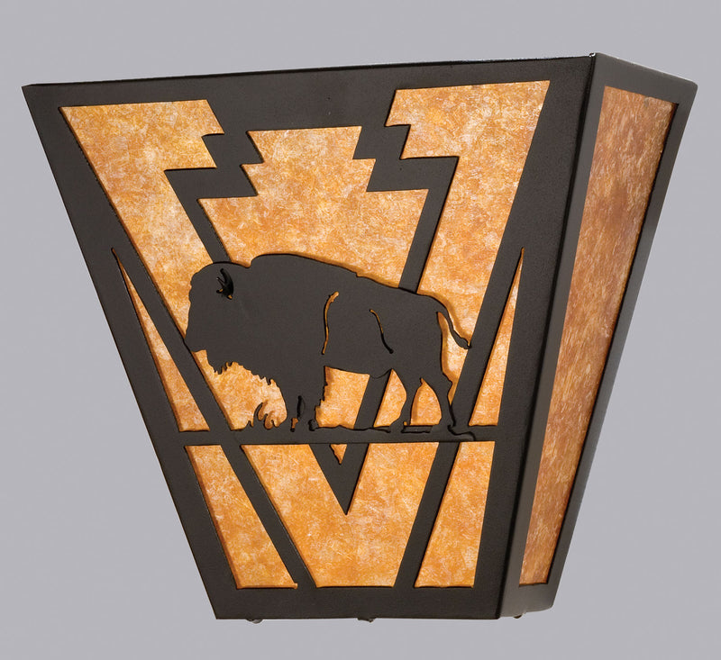 Meyda Tiffany 23940 Two Light Wall Sconce, Textured Black