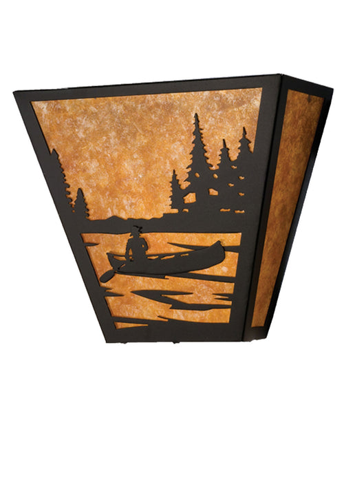 Meyda Tiffany 23941 Two Light Wall Sconce, Textured Black
