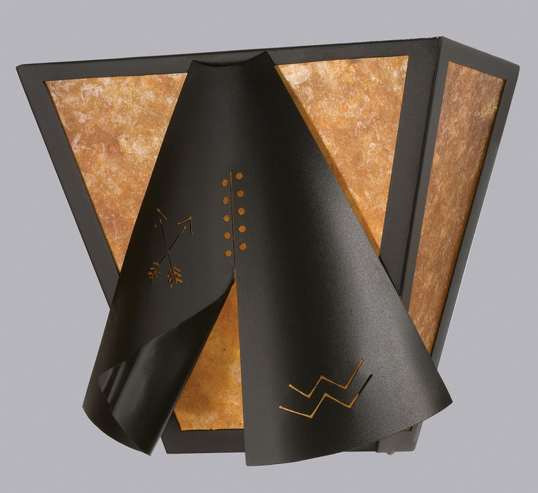 Meyda Tiffany 23942 Two Light Wall Sconce, Textured Black