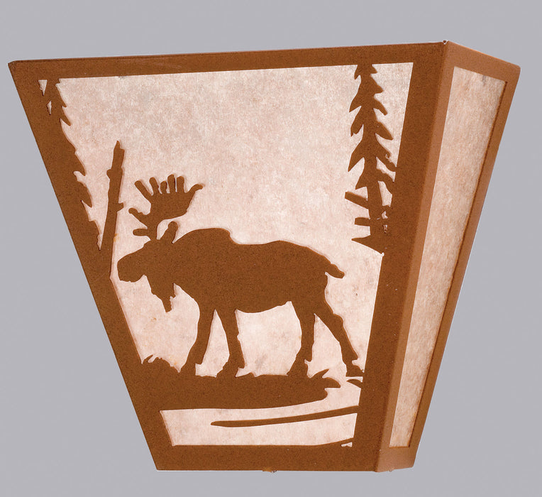 Meyda Tiffany 23946 Two Light Wall Sconce, Rust