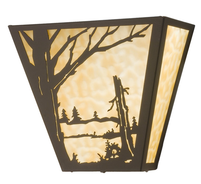 Meyda Tiffany 23954 Two Light Wall Sconce, Timeless Bronze