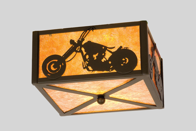 Meyda Tiffany 23987 Two Light Flushmount, Timeless Bronze