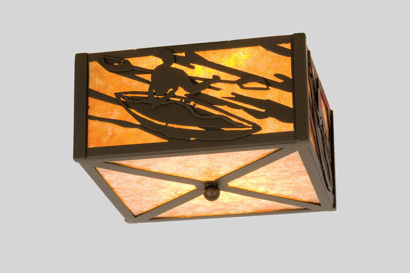 Meyda Tiffany 23989 Two Light Flushmount, Timeless Bronze