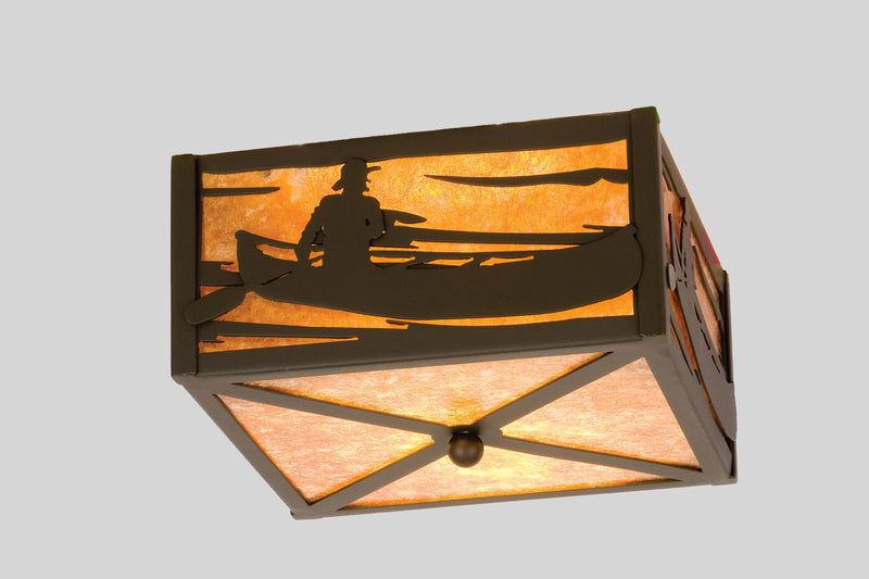Meyda Tiffany 23991 Two Light Flushmount, Timeless Bronze