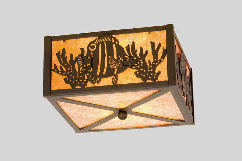 Meyda Tiffany 23992 Two Light Flushmount, Timeless Bronze