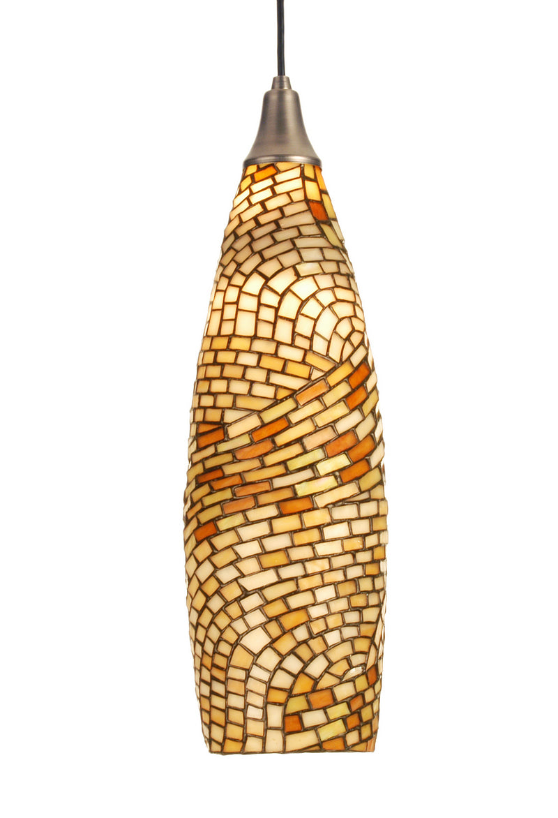 Meyda Tiffany 26204 One Light Pendant, Nickel