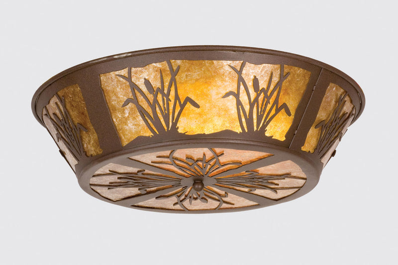 Meyda Tiffany 26219 Four Light Flushmount, Cafe Noir