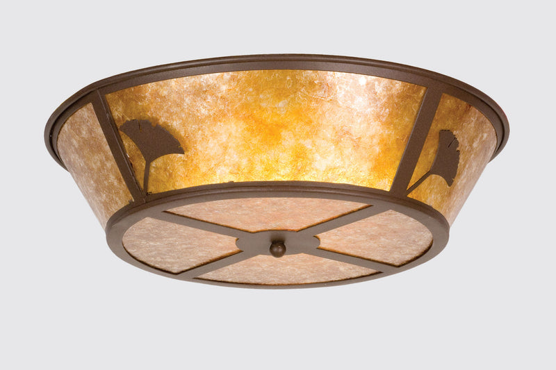 Meyda Tiffany 26221 Four Light Flushmount, Cafe Noir
