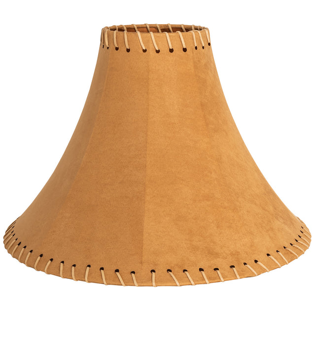 Meyda Tiffany 26352 Shade, Dark Tan Faux Leather