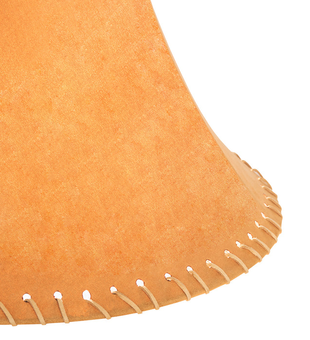 Meyda Tiffany 26352 Shade, Dark Tan Faux Leather