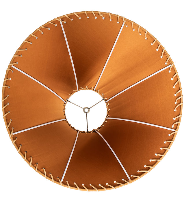 Meyda Tiffany 26352 Shade, Dark Tan Faux Leather
