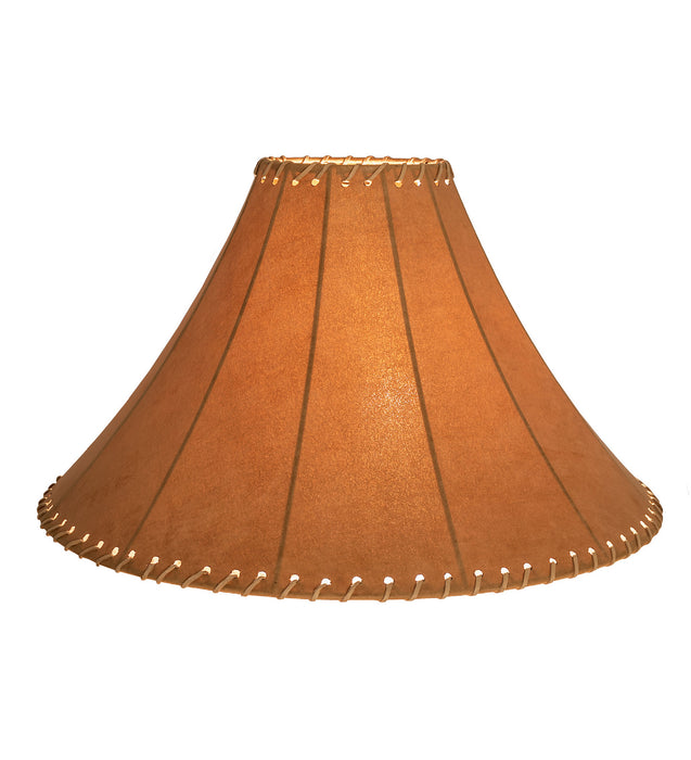 Meyda Tiffany 26353 Shade, Dark Tan Faux Leather